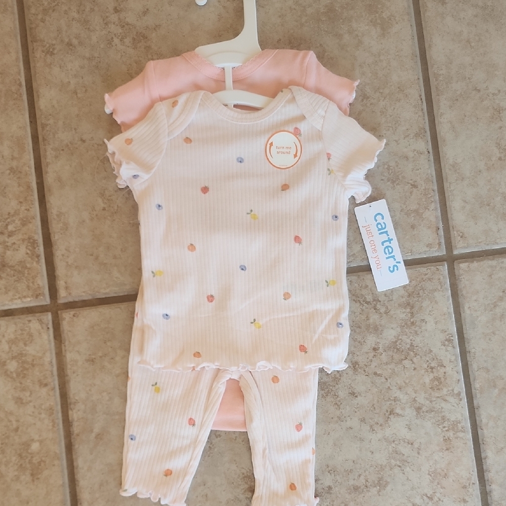 Carter's Pink With Fruit Matching Set
